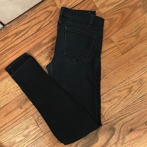 Current Elliot Low Rise Dark Wash Skinny Jeans